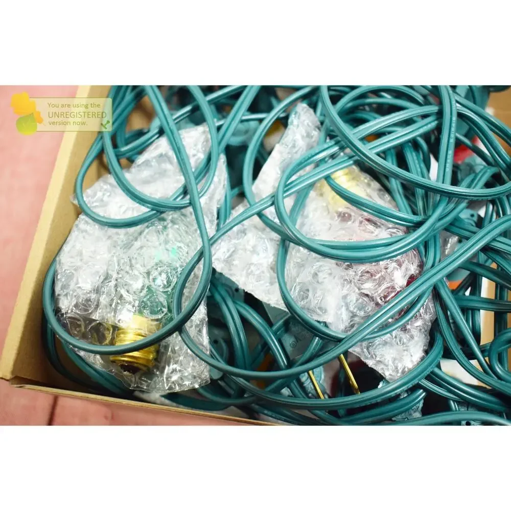 JOIEDOMI Christmas Multicolored Pathway Marker String Lights - 24pcs